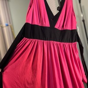 Maggie London size 12 pink wrap dress new w tags